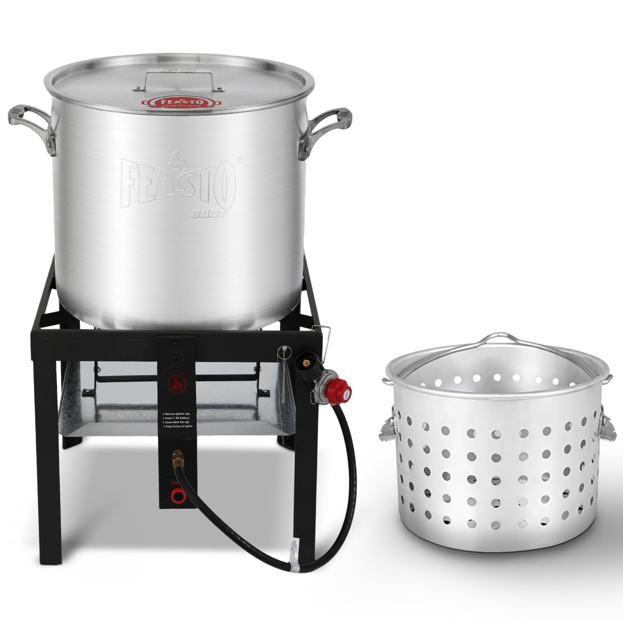 Feasto 80 QT Seafood Boil Pot - fryers | Mubboo