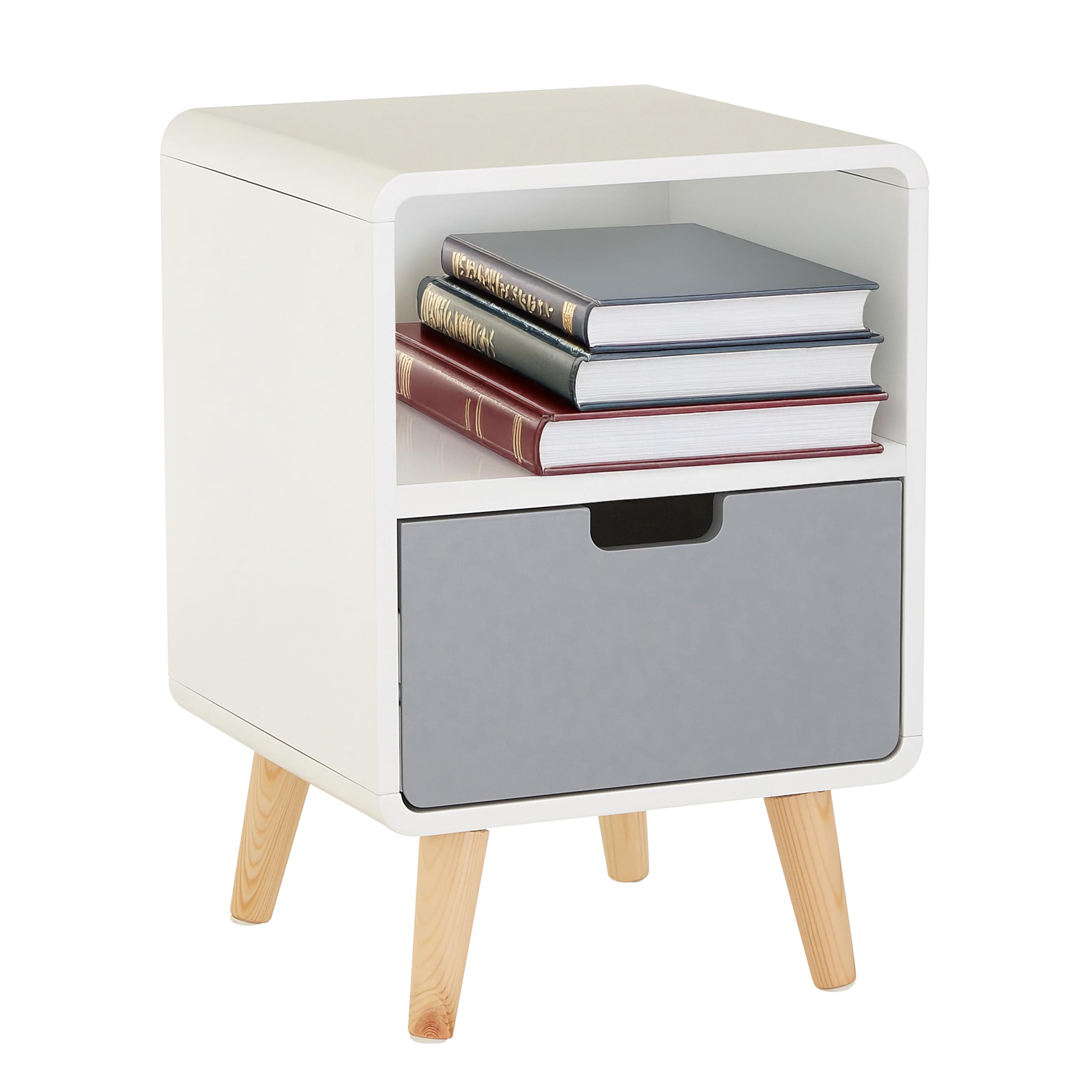 Interiors by Premier - Milo Cabinet - Single Drawer - Pine Wood - Light Gold