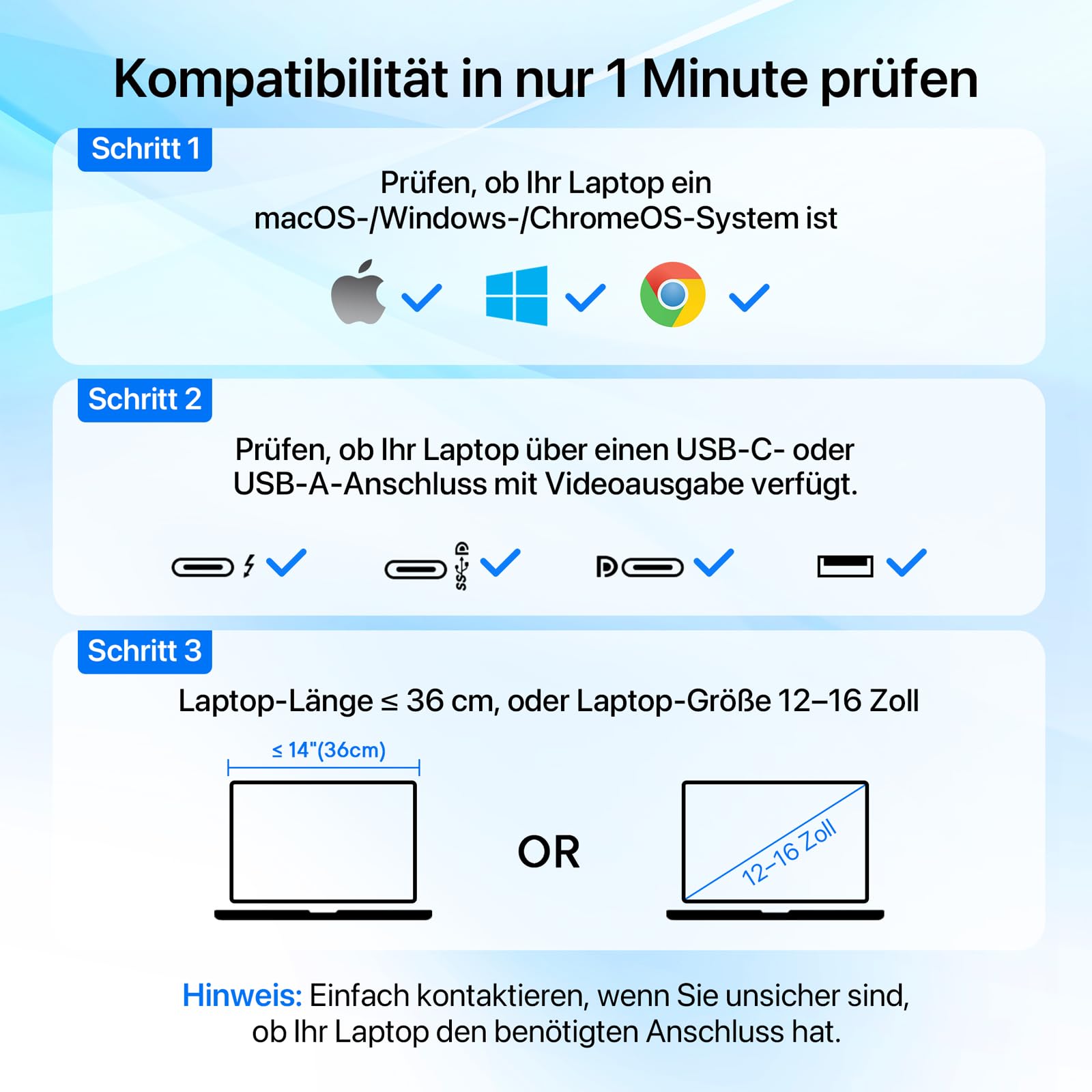 KPKUE Schermo di espansione per computer portatile, 15,6 pollici 1080p FHD triplo monitor in alluminio Compatibile con computer portatili da 12-16 pollici, per Mac, Windows e Chrome installazione