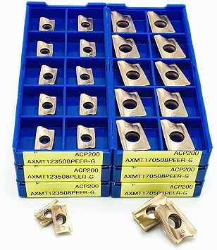 Hardware Milling Cutter AXMT123508 AXMT170508PEER-G ACP200 Carbide Turning Tool Original CNC Milling Insert AXMT 123508 AXMT 170508 Angle AXMT123508-G ACP200, Insert Widthmm 10PCS1box