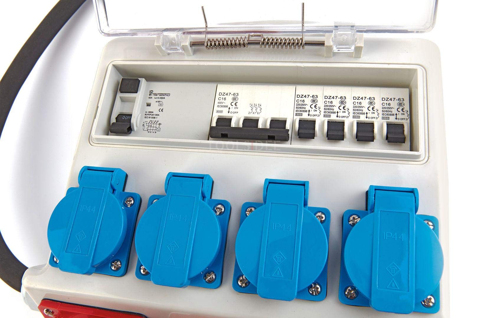 HBM Bloc de Distribution 3 x 400 Volts et 4 x 230 Volts - Pin-Terre