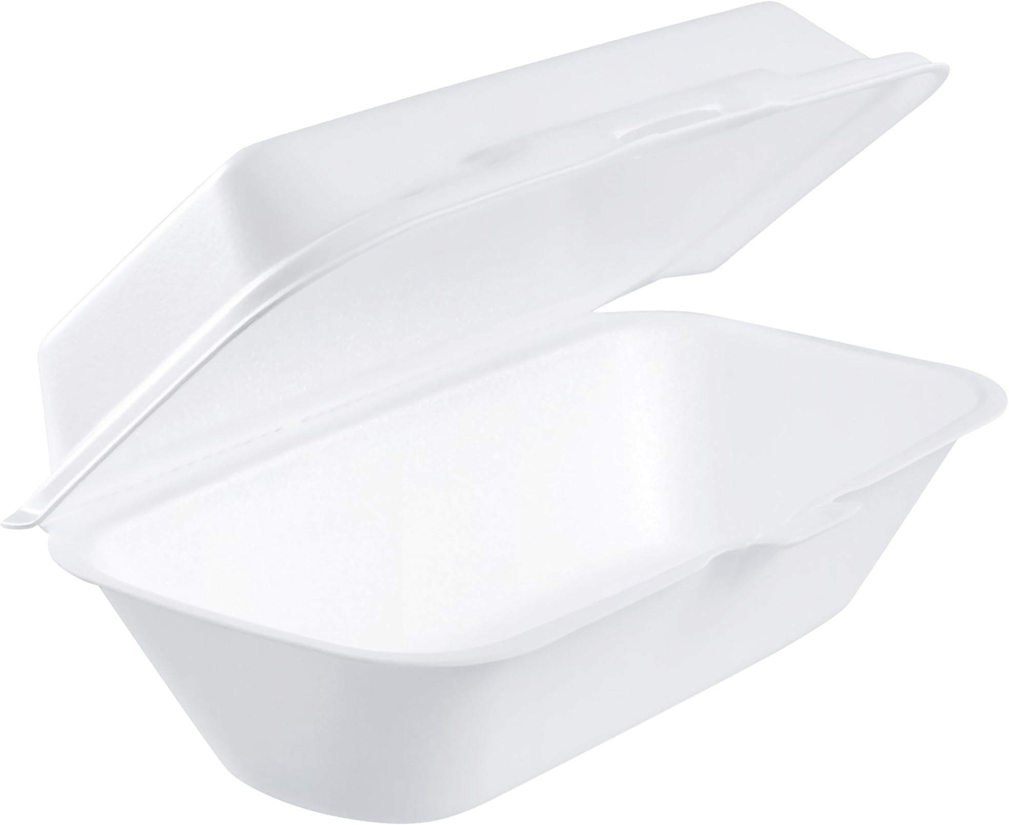 Dart 99HT1R Hoagie Perforated Foam Hinged Container, 9.75 X 5.25 in (Case of 500),White