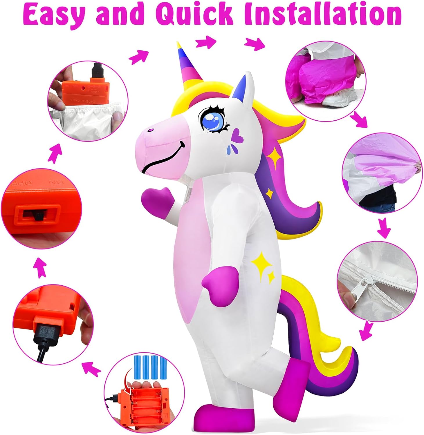 Danxilu Inflatable Costume Adult Full Body for Men Women Mardi Gras Blow Up Suit for Parades Carnival Party Cosplay Halloween - Image 4