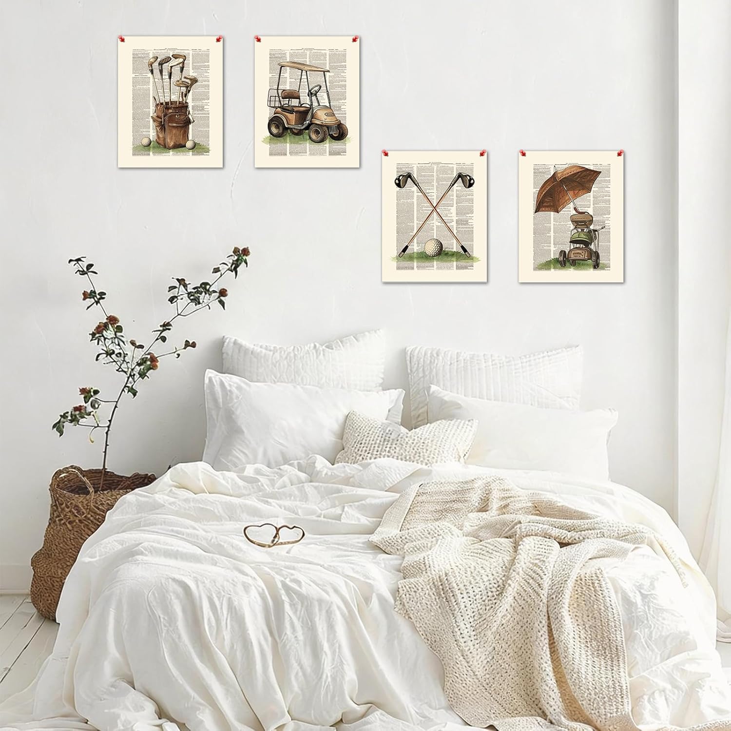 Hapons Vintage Golf Wall Art Decor Posters,Retro Golfer Sports Man Teen Kids Boys Bedroom Man Cave Living Room Playroom Office Wall Art Prints, Golfing Sport Wall Decor Pictures Gifts 8''x10'' 4 PCS Unframed - Image 4