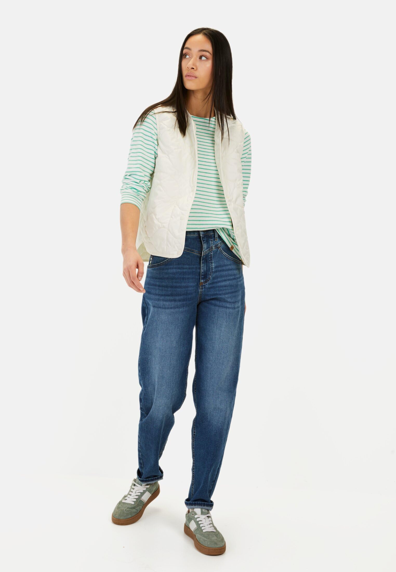 camel active Damen Steppweste aus recyceltem Polyester