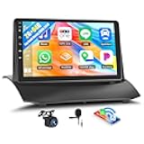 CAMECHO 2G+64G Android 13 Car Stereo for Ford Fiesta 2009-2014 9 Inch Touch Screen with Wireless CarPlay Android Auto Mirror Link 26UI Bluetooth FM GPS Navigation WiFi SWC Backup Camera