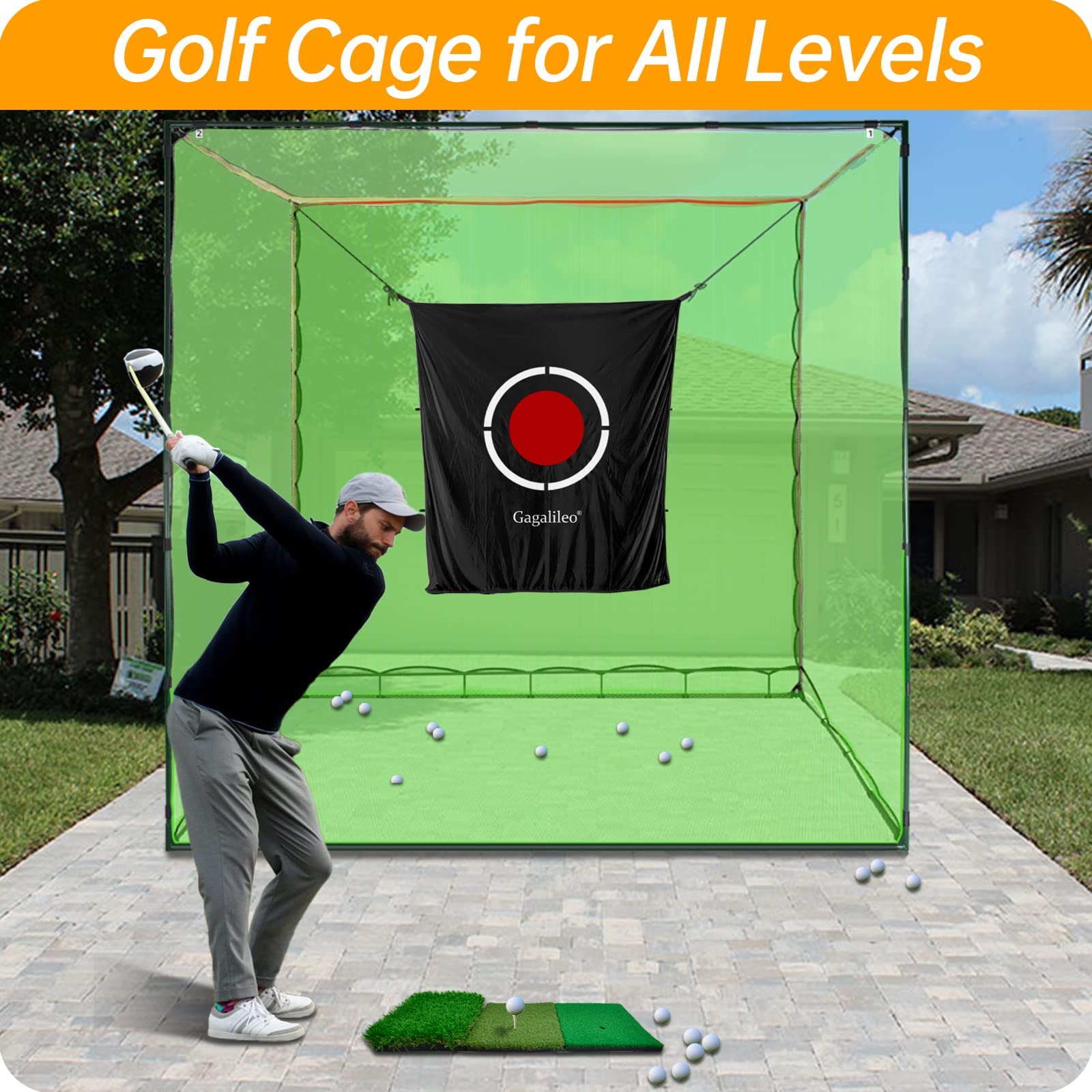 Buy Golf Cage Net,Golf Cage Netting,Golf Hitting Cage,Golf Nets for