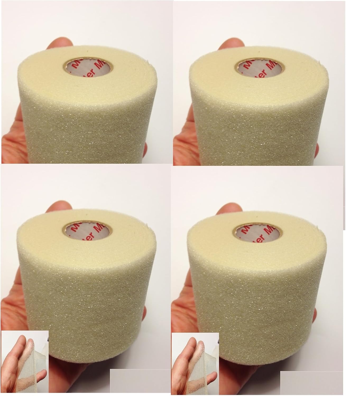 Morezmore M00832x4 4pc Thin Stretch Foam Armature Mueller M-Wrap Pre Wrap