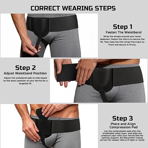 Faja Hernia Ajustable Hombre Mujer Pre y Post Cirugía miniatura 7
