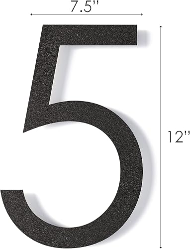 Miniatura 2 de Números de casa flotantes modernos de 12 pulgadas para exteriores  Números de casa de metal grandes para exteriores  Números de dirección de casa
