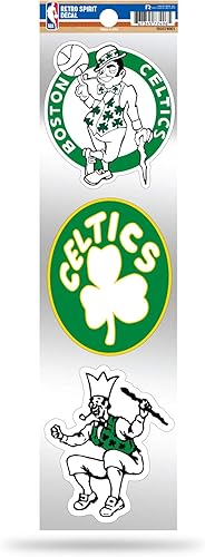 Miniatura 11 de Rico Industries NBA Basketball 3-Piece Retro Spirit Decals Retro Decal Set