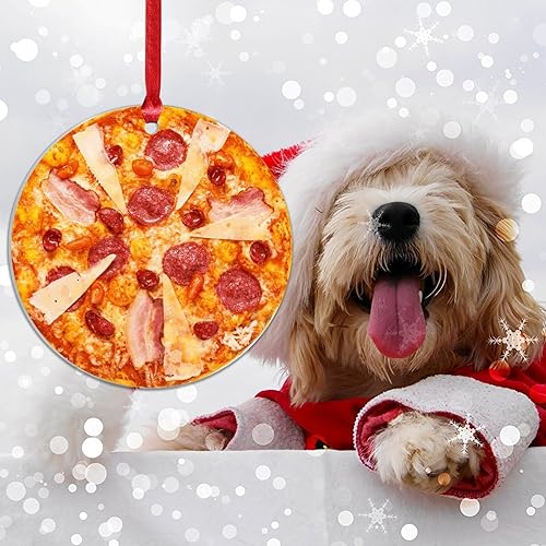 Miniatura 54 de Adorno de Navidad mexicano de tortilla de maíz acrílico adornos para decoraciones de Navidad, divertidos y deliciosos adornos de decoración de árbol