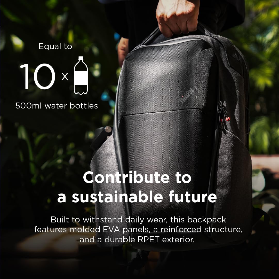 Lenovo ThinkPad 16" Click-Go Backpack Aura Edition, zaino per notebook fino a 16" con chiusura magnetica Fidlock, 18L, vano tablet e 12 tasche