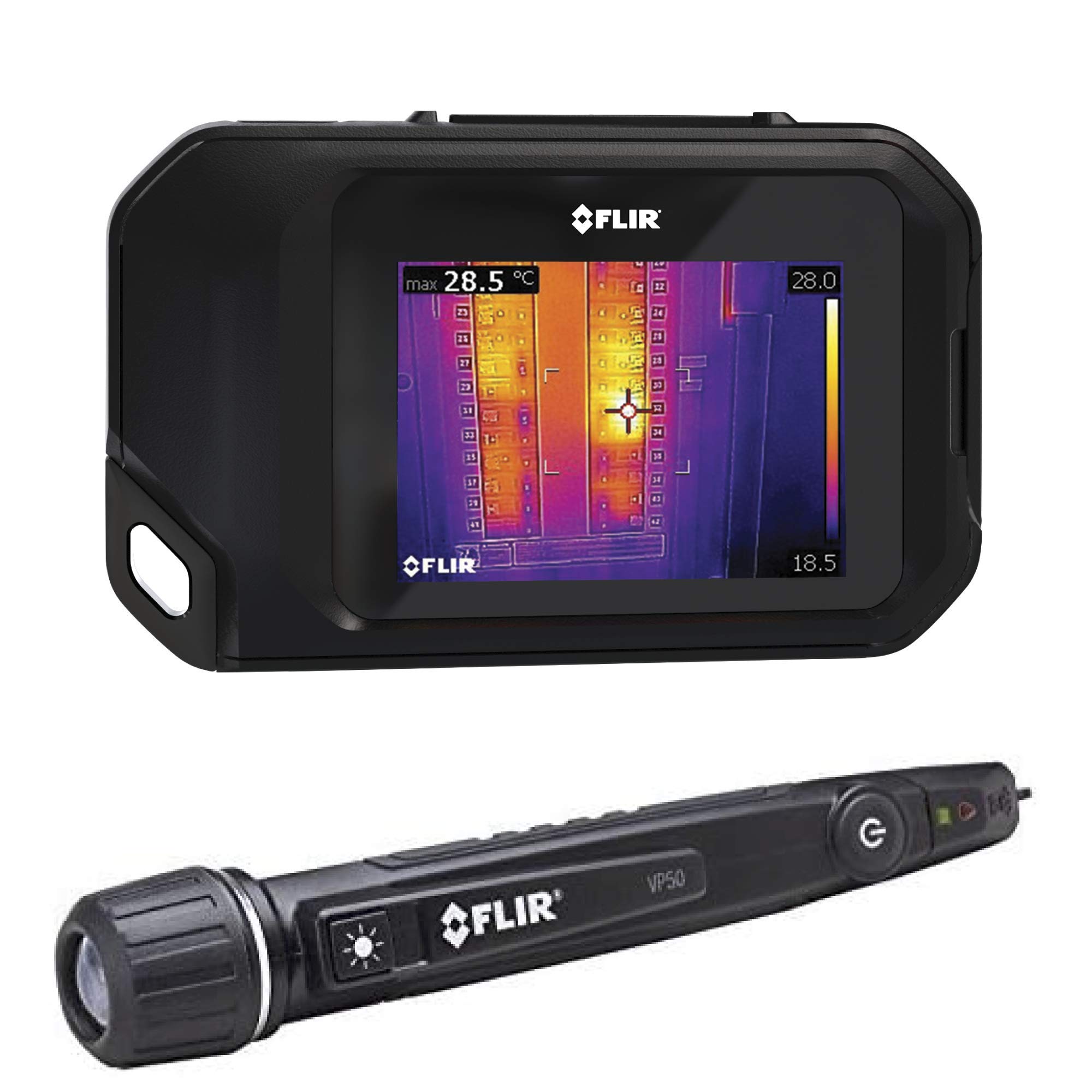 Flir C2 Compact Thermal Imaging System And Flir Vp50 Non