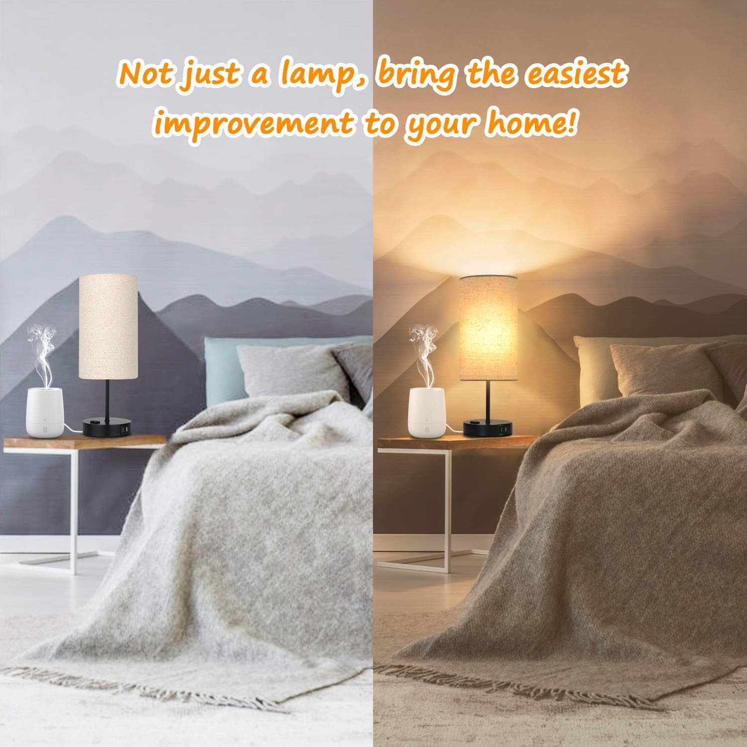 Bеѕt Cуbеr Dеаlѕ 🔥 Set of 2 Touch Control 3-Way Dimmable Table Lamp with 2 USB Ports Modern Nightstand Lamp with AC Outlet Bedside Lamps with Fabric Shade Desk Lamp for Living Room Bedroom Hotel, Cream, Bulbs Included Blасk Frіdау Sаlе 2022 Set of 2 Touch Control 3-Way Dimmable Table Lamp with 2 USB Ports Modern Nightstand Lamp with AC Outlet Bedside Lamps with Fabric Shade Desk Lamp for Living Room Bedroom Hotel, Cream, Bulbs Included