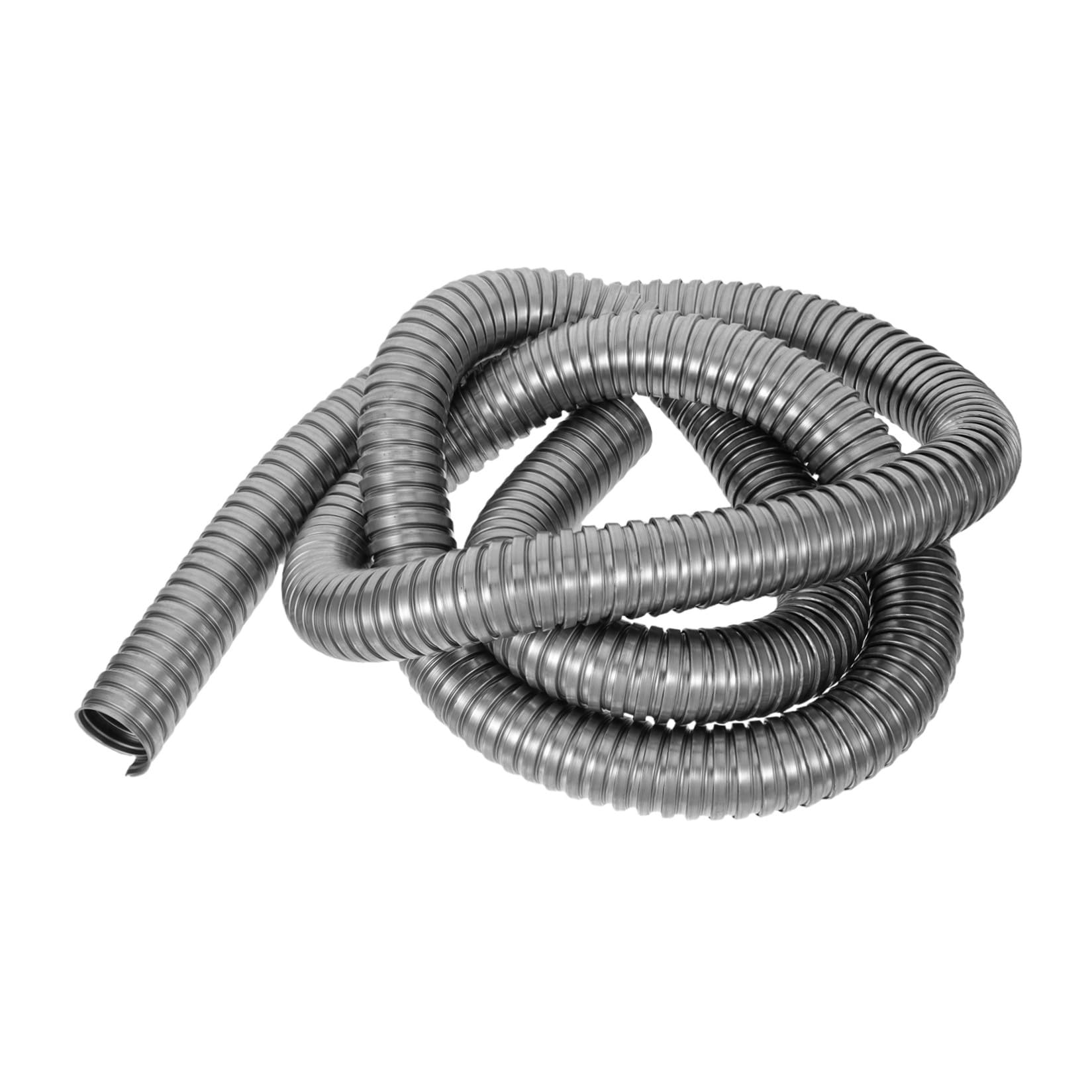 CALLARON Tubo Flessibile per Condotti Elettrici in Acciaio Inox 304 da 38mm, Guaina Protettiva Antiruggine per Cavi, Resistente alle Intemperie, per Cablaggio in Garage e Uso Esterno, 3