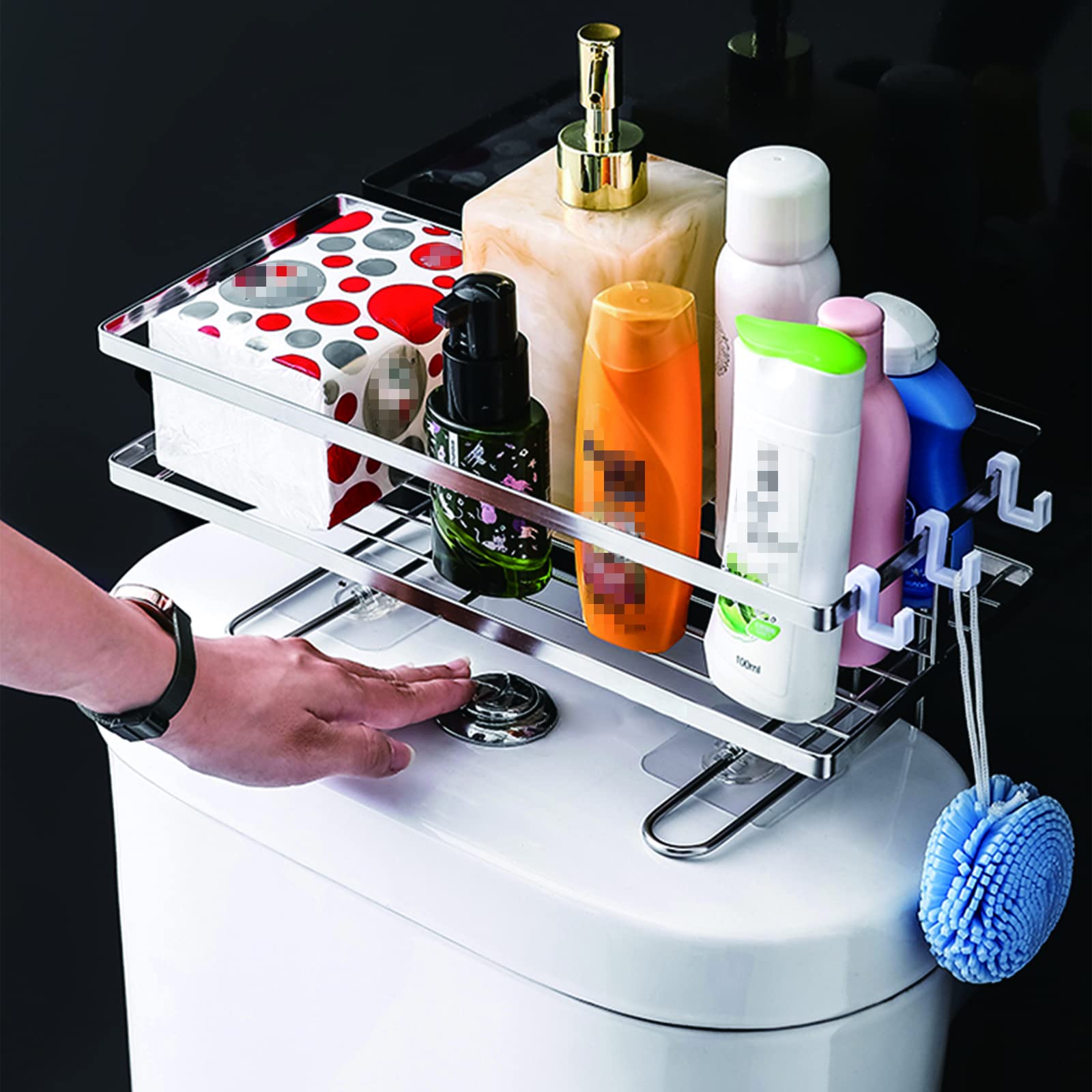 Étagère salle de bain murale pour optimiser l'espace douche sans percer