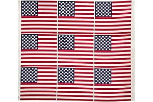 Spendid 45x40 Inch American USA Flag Patriotic Stars and Stripes Printed Cotton...