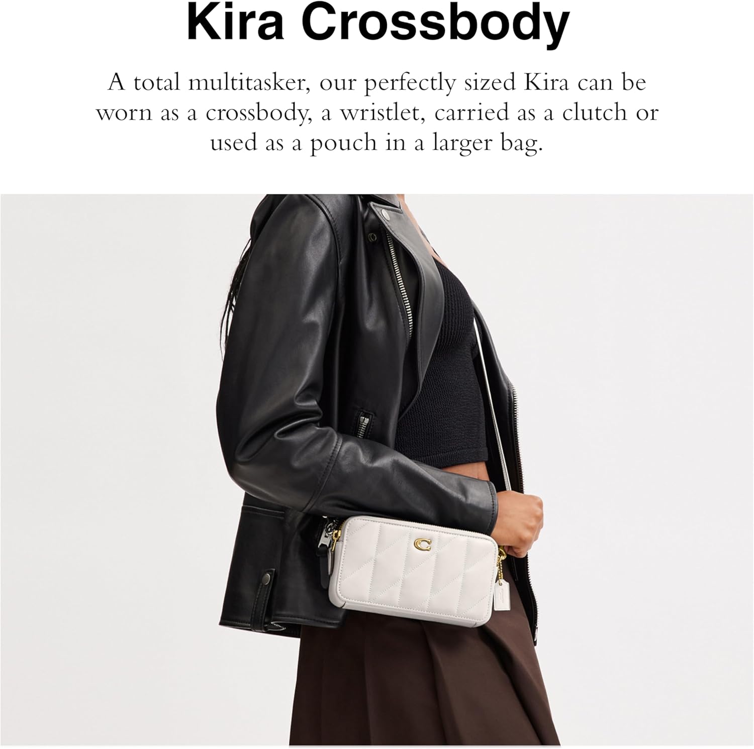 COACH womens Kira Crossbody With Pillow Quilting