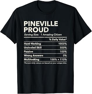 Pineville, Missouri Proud Nutrition Facts T-Shirt