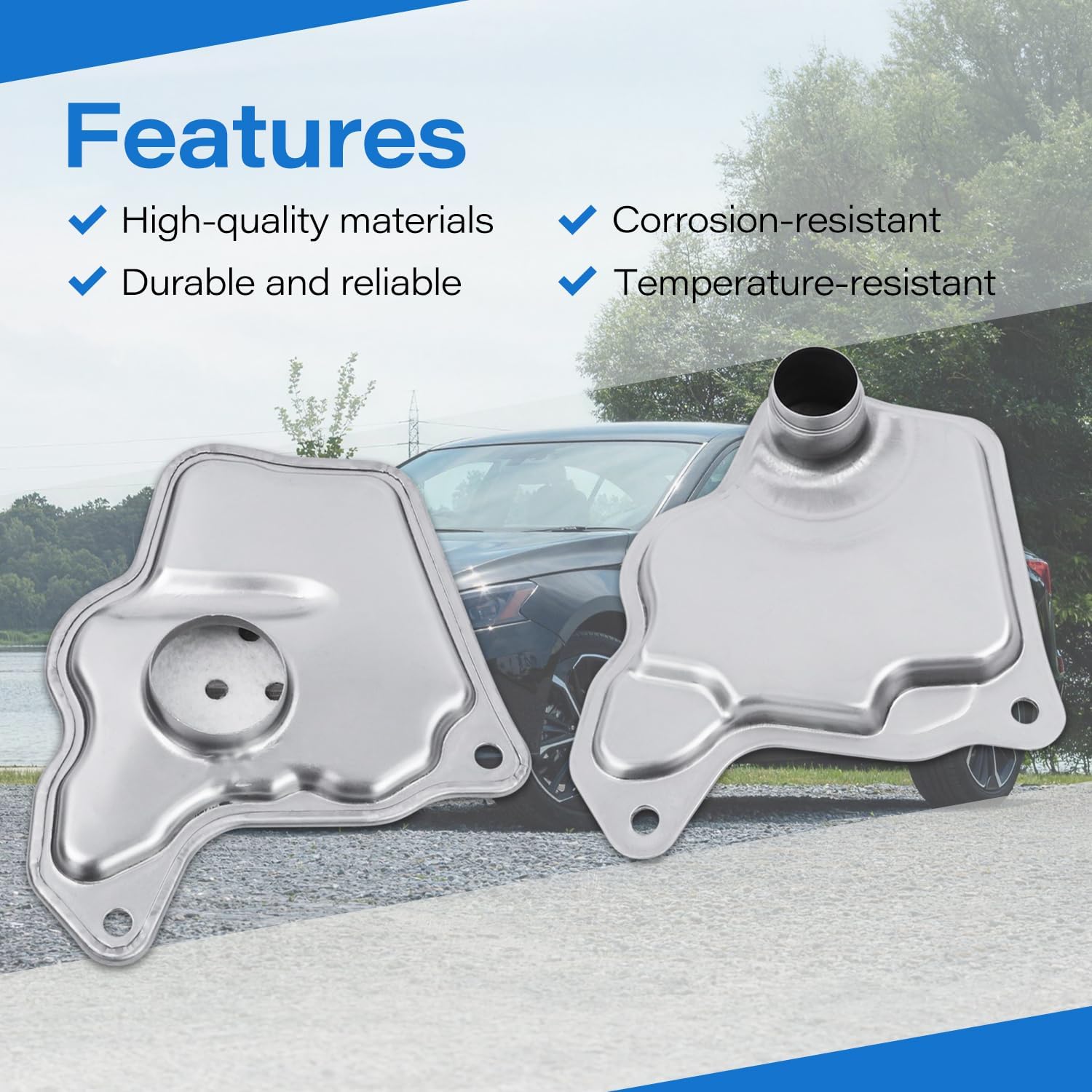 RE0F10D JF017E CVT Transmission Filter Oil Pan Gasket Kit, Compatible with Nissan Altima NV200 Rogue Qashqai QX50, Replaces 31728-28X0A 31728-29X0D 31397-1XF0D
