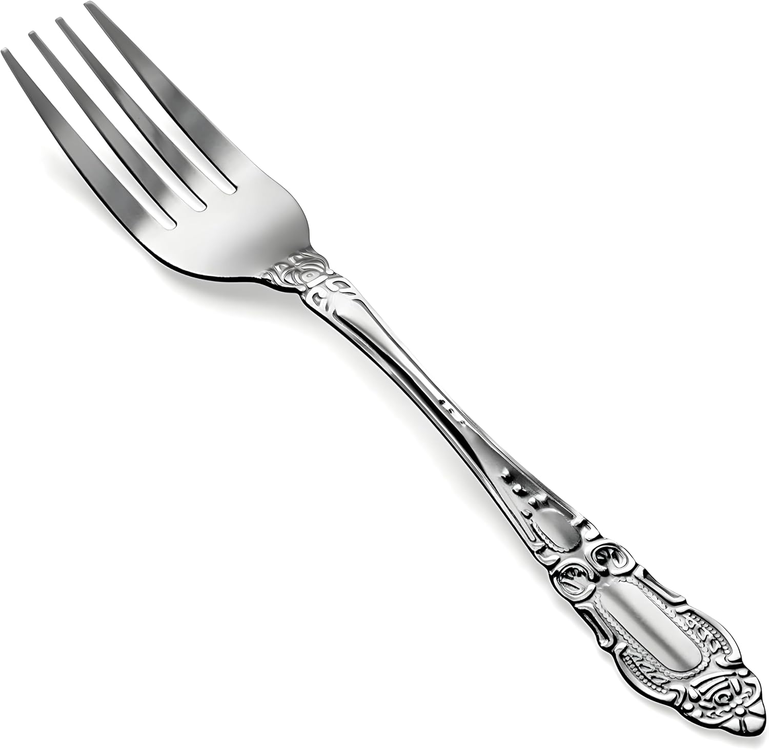 12-Piece Dinner Forks Set – 7 Inch Stainless Steel Flatware, Classic Silverware, Dishwasher Safe, Everyday & Restaurant Use