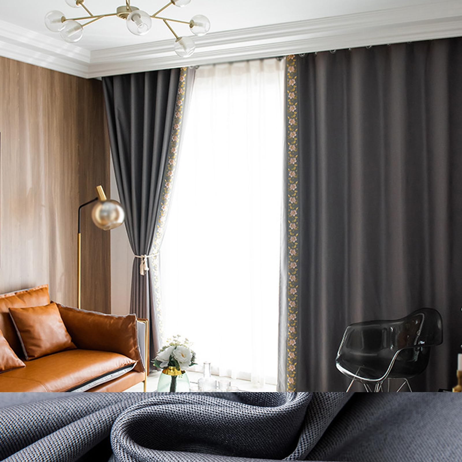 Rideaux occultants gris pour chambre et salon : créez une ambiance cosy et intime