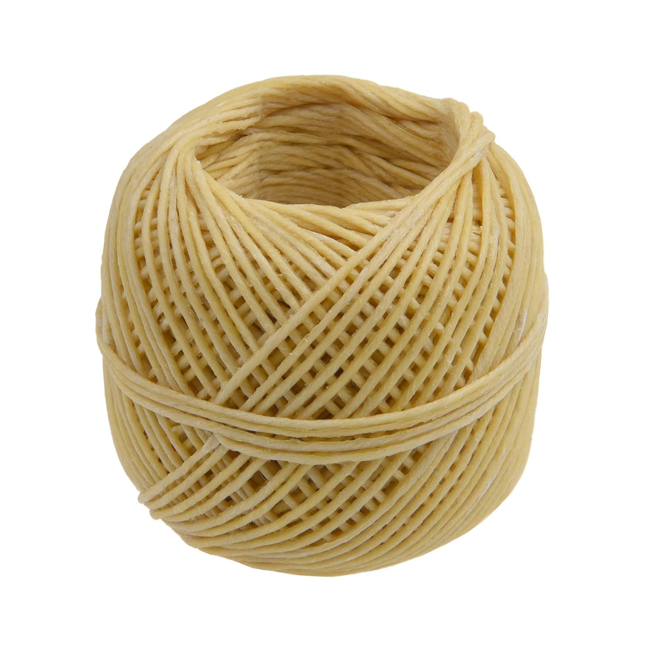 Organic Hemp Wick Line - 100% Natural Hemp - Edible Grade Beeswax - 200 Ft Spool (1.0 mm) - No Cotton, No Lead - Perfect Alternative to Butane Cigarette Lighters and Phosphor Matches