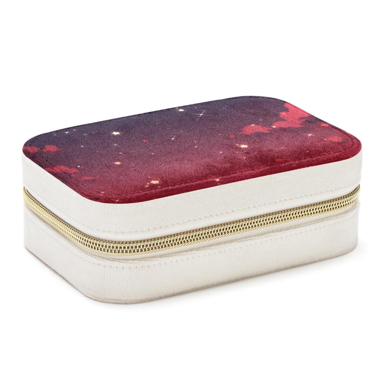 Boîte à bijoux spacieuse et organiseur de voyage double couche
