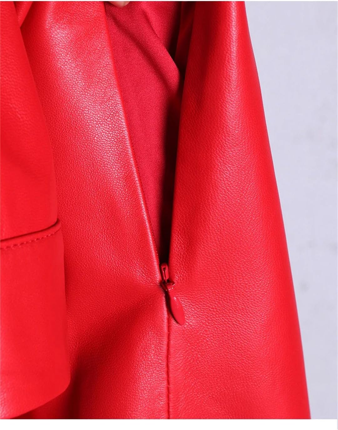 Women Leather Trench Coat For Women Long Elegant Windbreaker
