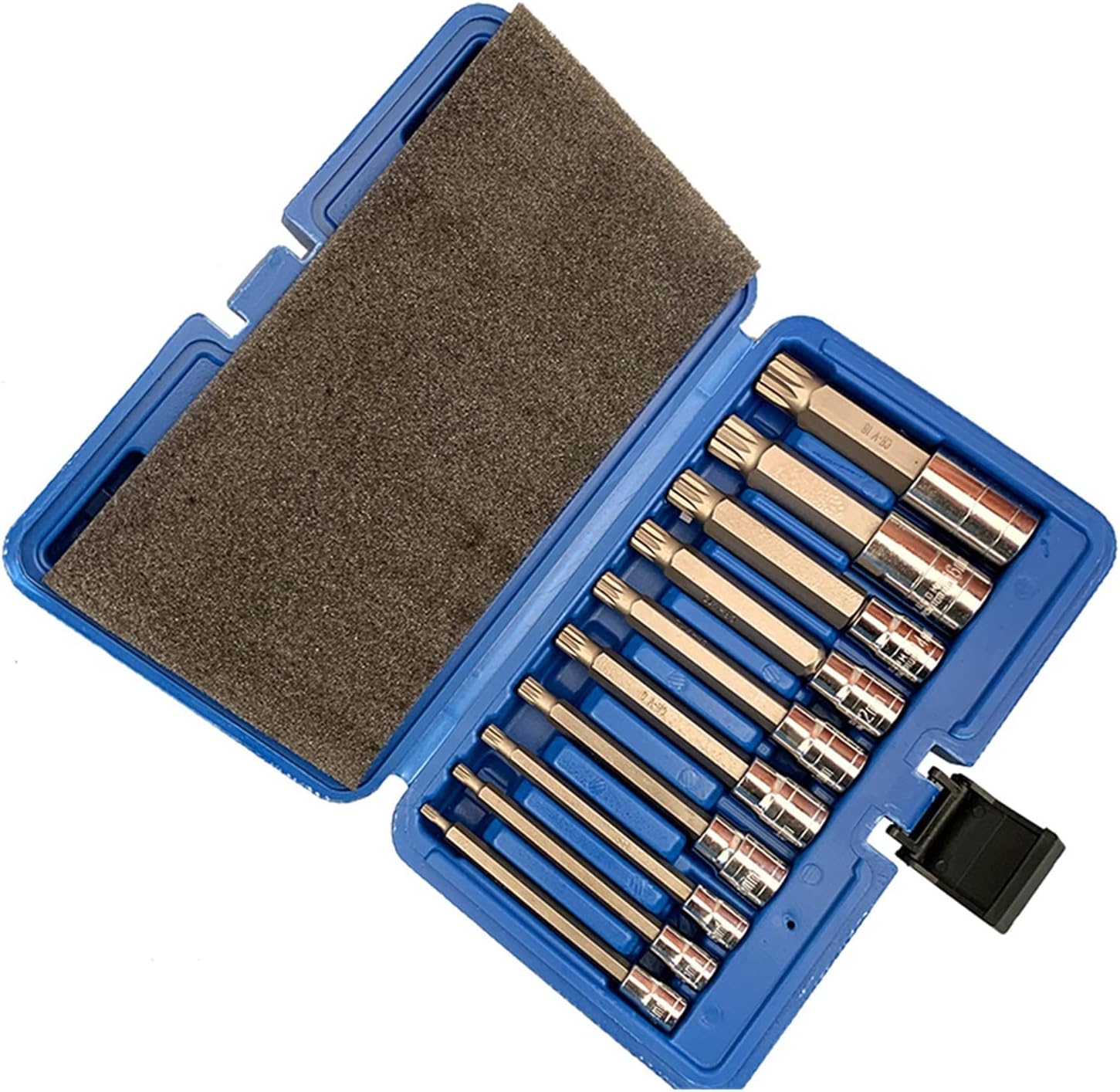 Hardware Milling Cutter 10 Pieces Of Drill Bit Sleeve Pressure Batch Sleeve M Type Combination Set 1/4 3/8 1/2 Professional Tools For Machine Repair And Auto Repair