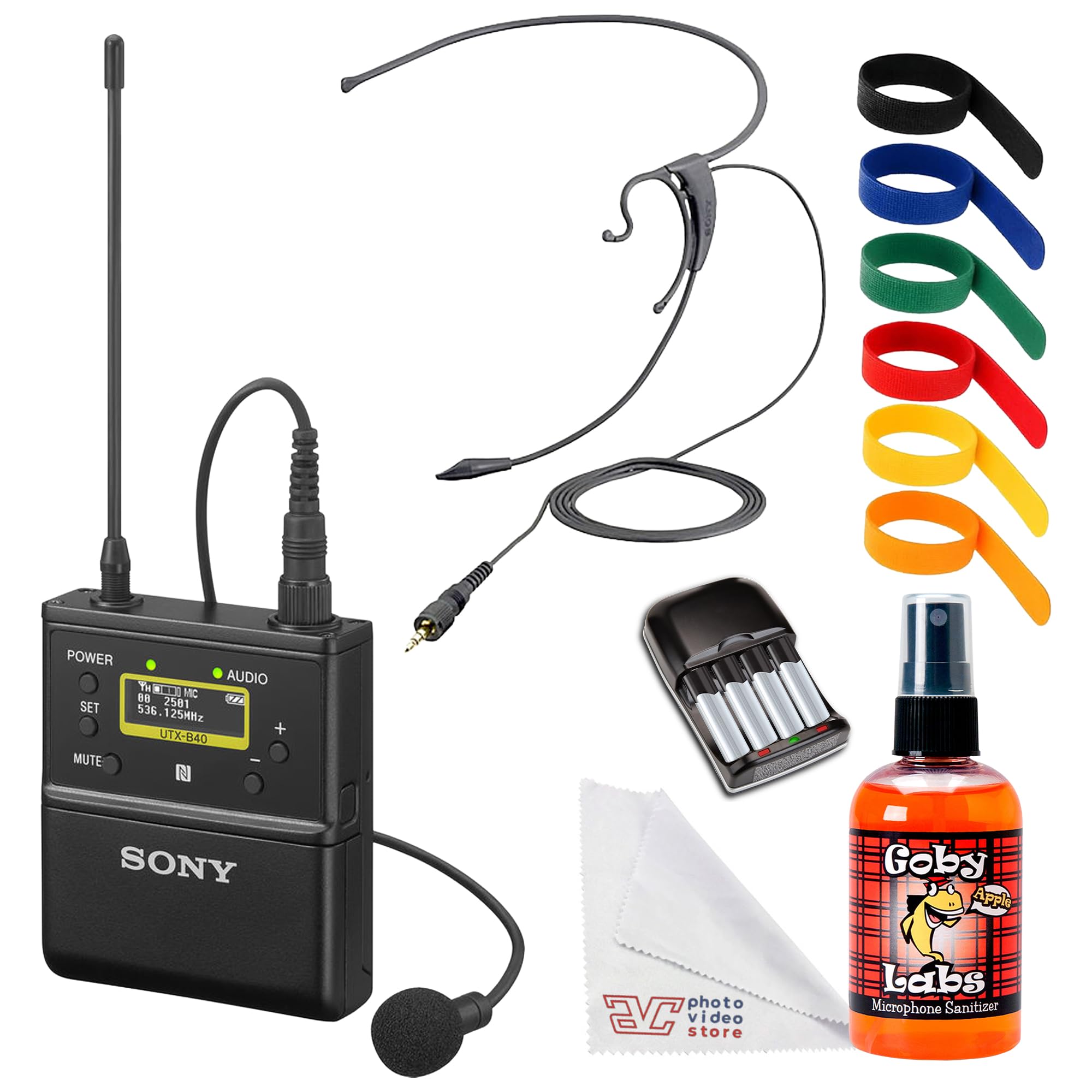 Sony UTX-B40 Wireless Bodypack Transmitter &amp; Microphone Bundle