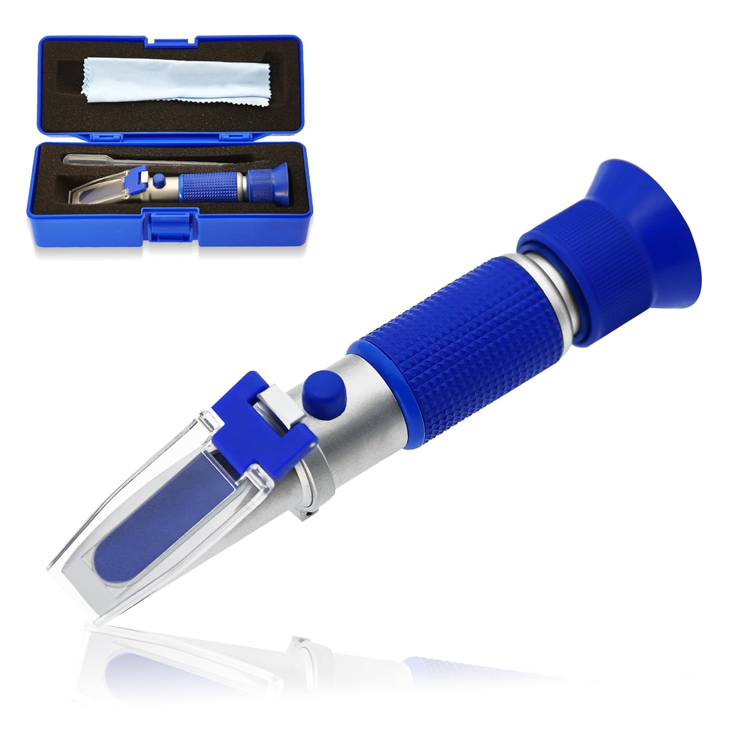 Veterinary Refractometer Urine Gravity 1.000-1.060 Pet Urine Refractometer with ATC Hand Held Serum Protein Refractometer for Cat Dog, Made of Copper Not Cheap Aluminum (Model AMR016)