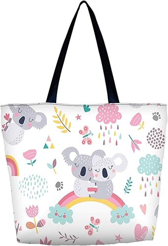 Vista 2 de Bolsa de playa – Bolsa de juguete – Bolsa grande y ligera, bolsa de comestibles y picnic con bolsa de compras ecológica reutilizable ecológica bolsa