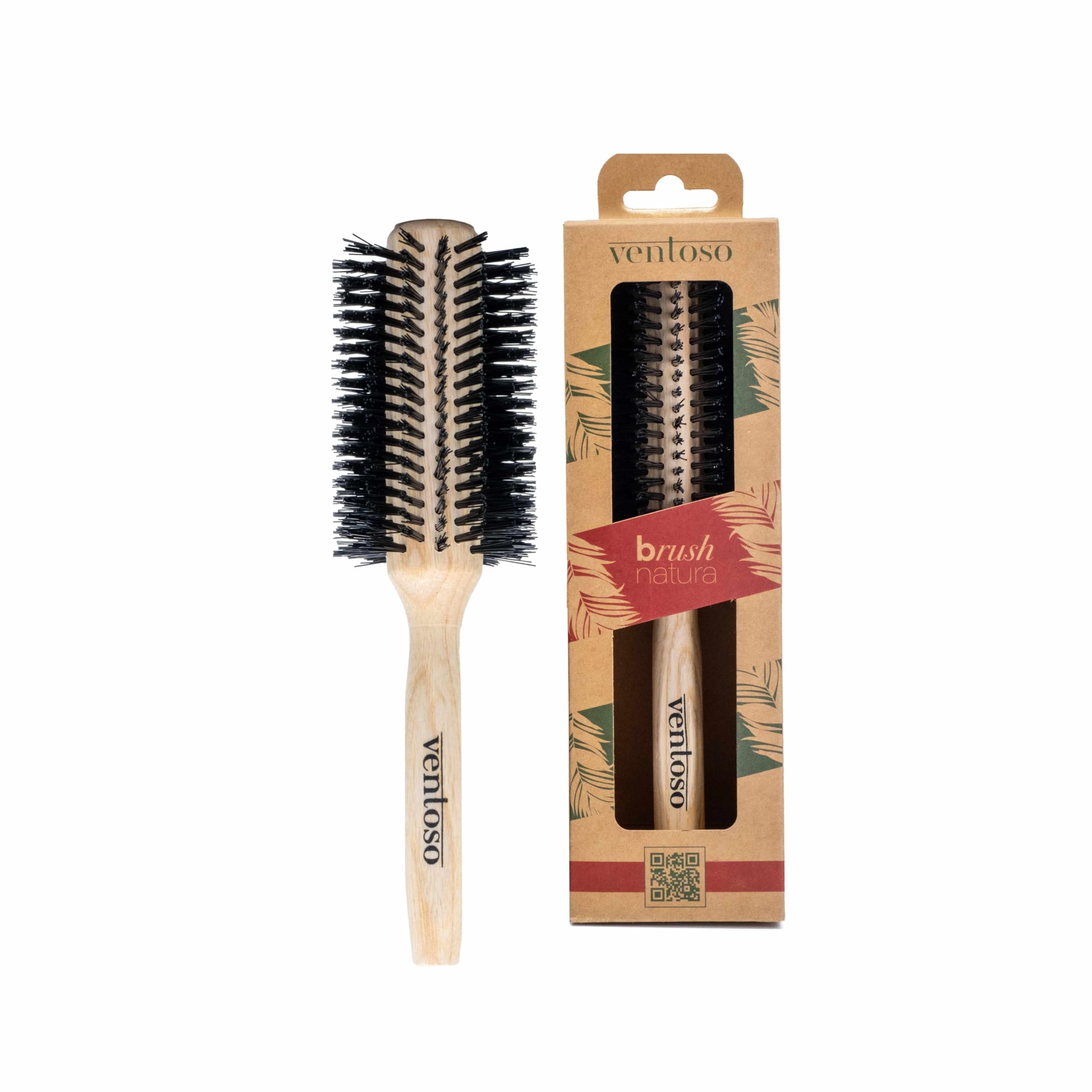 Ventoso Brush Natura No:6 Ahşap Fön Fırçası