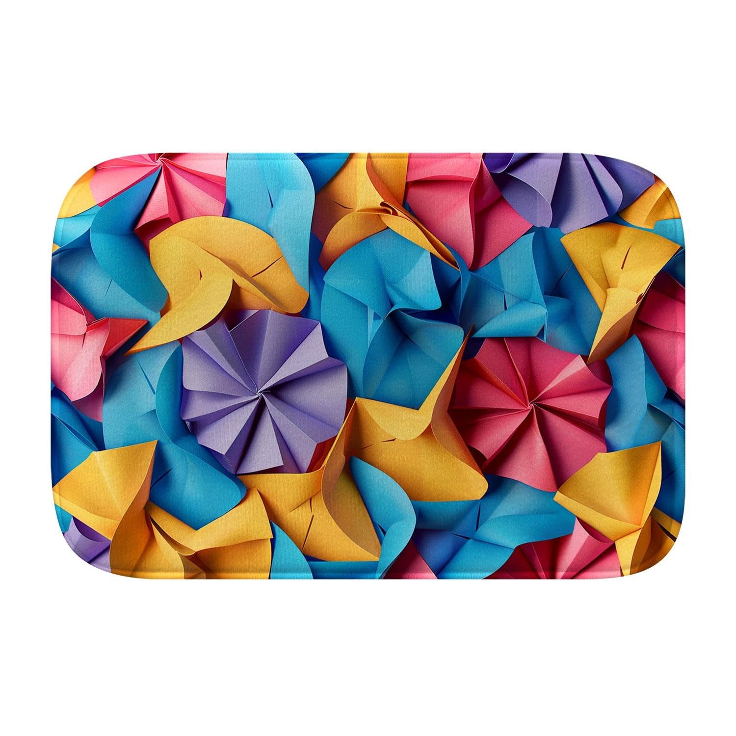 Tapis de bain en mousse à mémoire de forme coloré grand modèle L