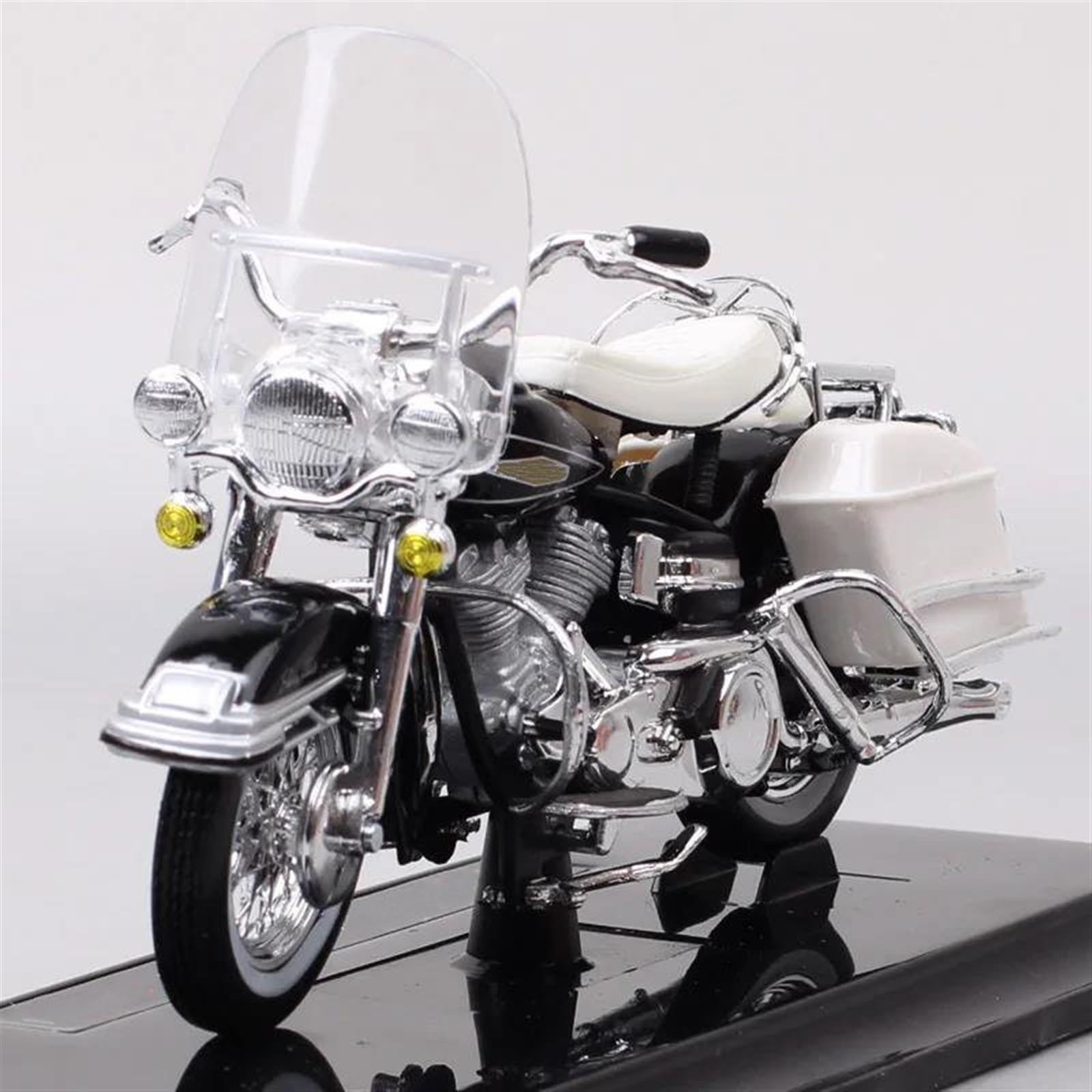SEYXF Motorbike Toy Motorcycle Simulation Diecast Model Collection Birthday Present 1/18 for Harley FLH for Electra Glide 1968