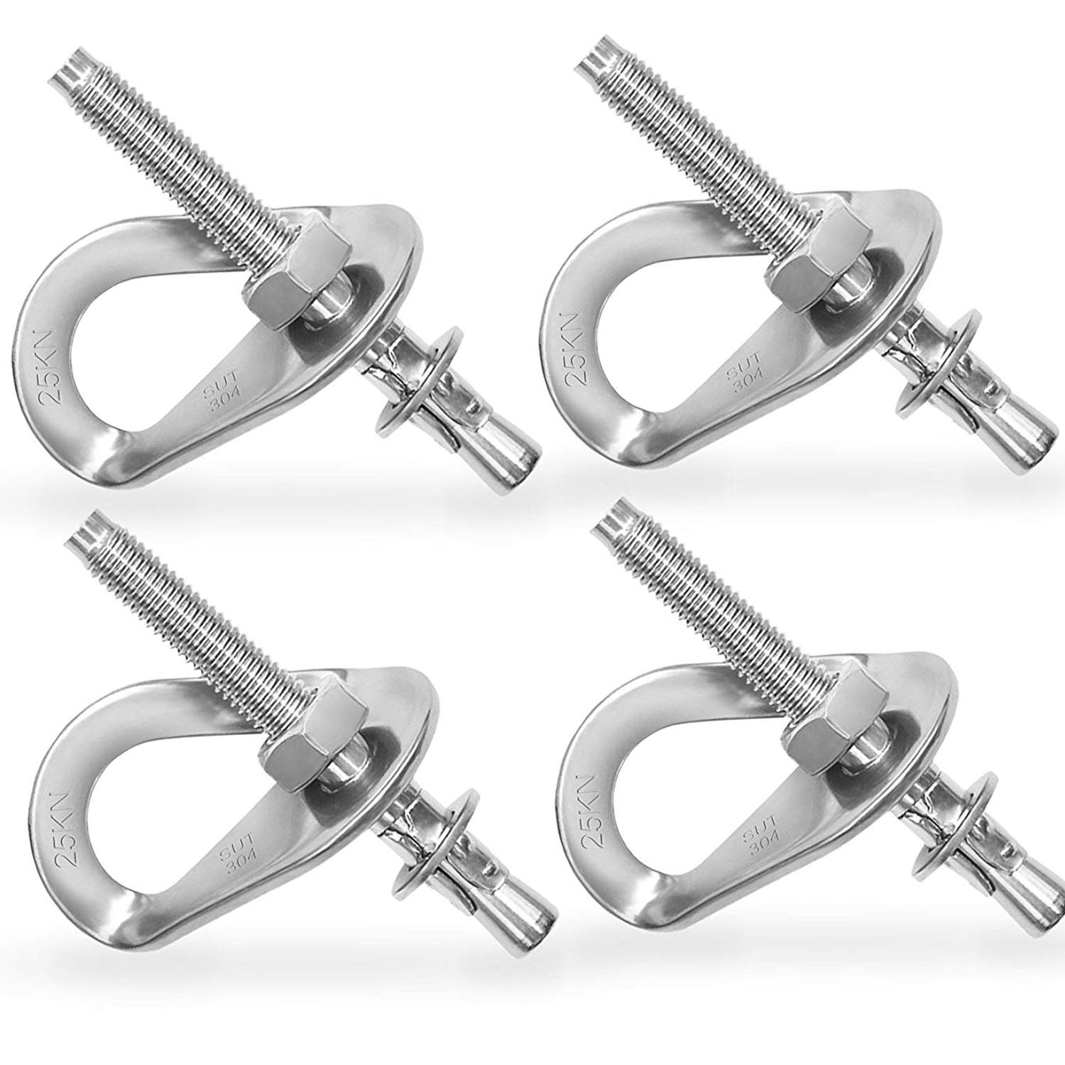 Buy AOKWIT 25KN Anchor Hooks Set, Heavy Duty Climbing Anchor Hangers and Bolt Steel Expansion