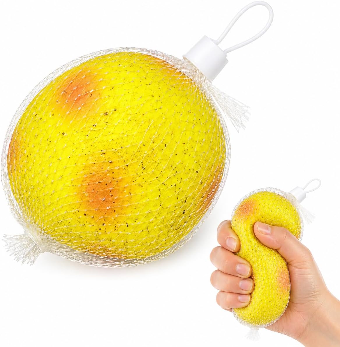 Fruit and Vegetable Squishy Toy, Realistic Dough-Feel Fruit Squeeze Ball, Slow Rising Soft Fidget Stress Relief Toy for Adults, Cute Food Desk Decor and Birthday Gift (Potato)
