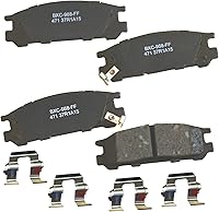 Vista 125 de Pastillas de freno traseras cerámicas Bendix Premium SBC1337 para Cadillac CTS 2014-2008, SRX 2016-2010, Chevrolet Camaro 2015-2010, Saab 9-4X 2011