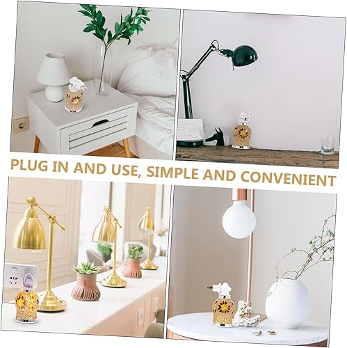 Miniatura 3 de 1 portavelas de mosaico, calentador de cera de fragancia, calentador de aceite perfumado, difusor de aceite esencial, pared, calentador de cera de