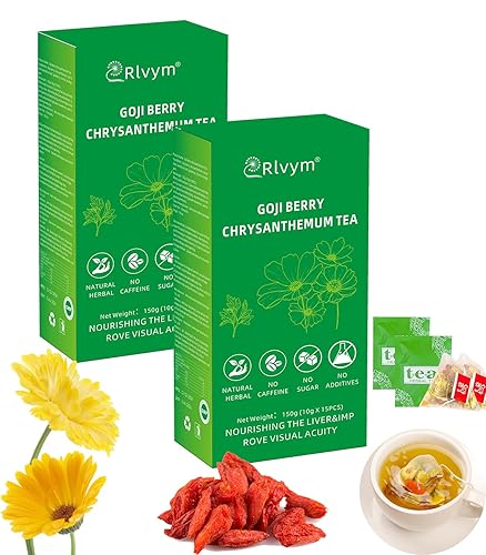 Miniatura 11 de 30 piezas de Té de Diente de León y Goji, Té de Bayas de Goji y Crisantemo con Semillas de Cassia, Siete Ingredientes Herbales Naturales, Para la