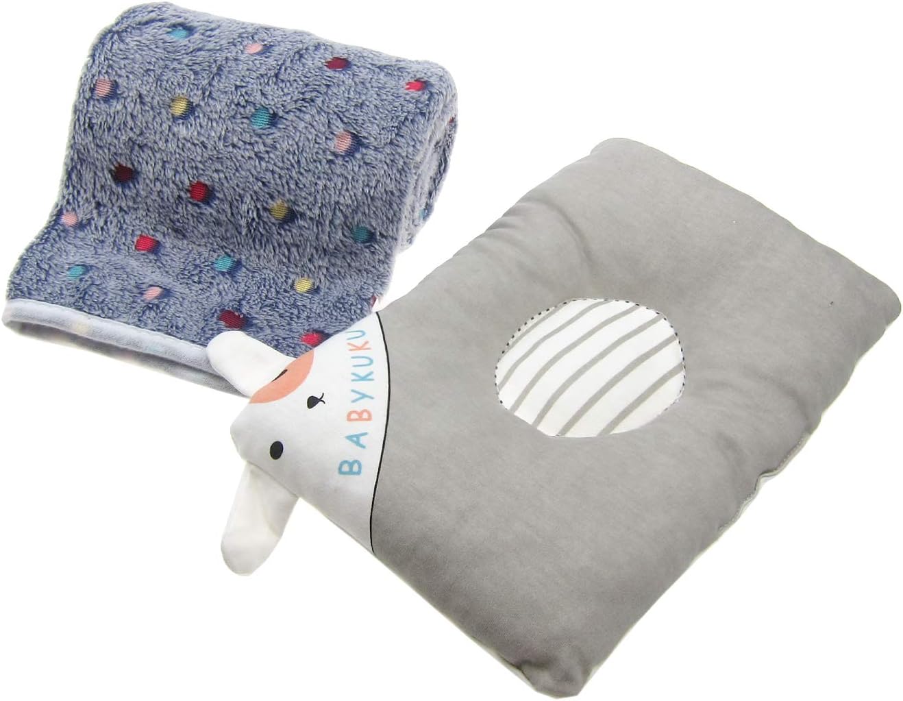 Alfie Pet - Milly 2-Piece Set Pet Fleece Blanket and Pet Bed Pillow for Small Dogs and Cats - Color: Grey