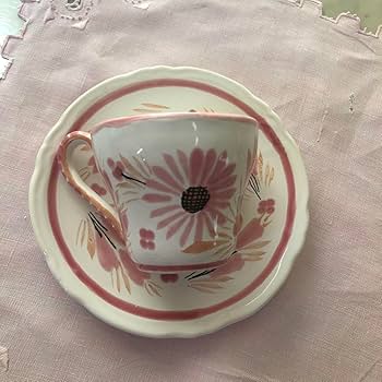 フランスアンティーク　カップ＆ソーサー2客セット ✳︎ヴィンテージ✳︎フランス✳︎カップ&ソーサー2客セット