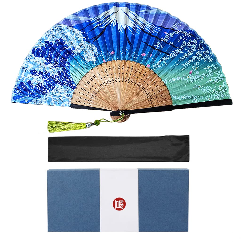 Silk Folding Fan for Men, Gentleman's Accessory