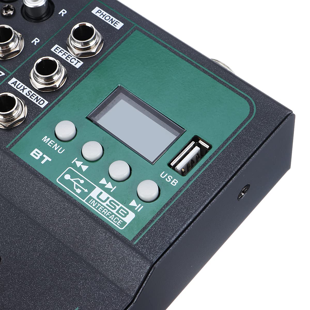 YONGYAO Microfono DJ a 7 canali per Il Controllo del Mixer Audio Bluetooth con LED Digital Display Music Stream