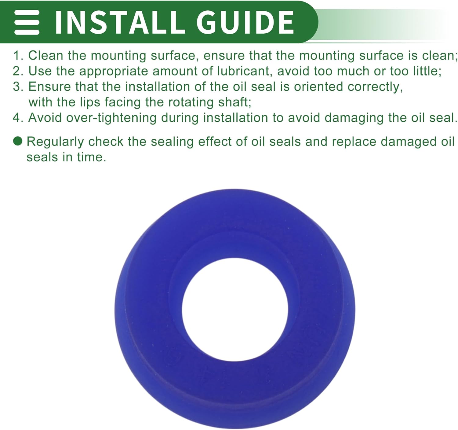 Universal Oil Seal UN Lip Seal Ring Rotary Shaft Seal 8x14x6mm High Pressure TPU Blue 10 Pcs