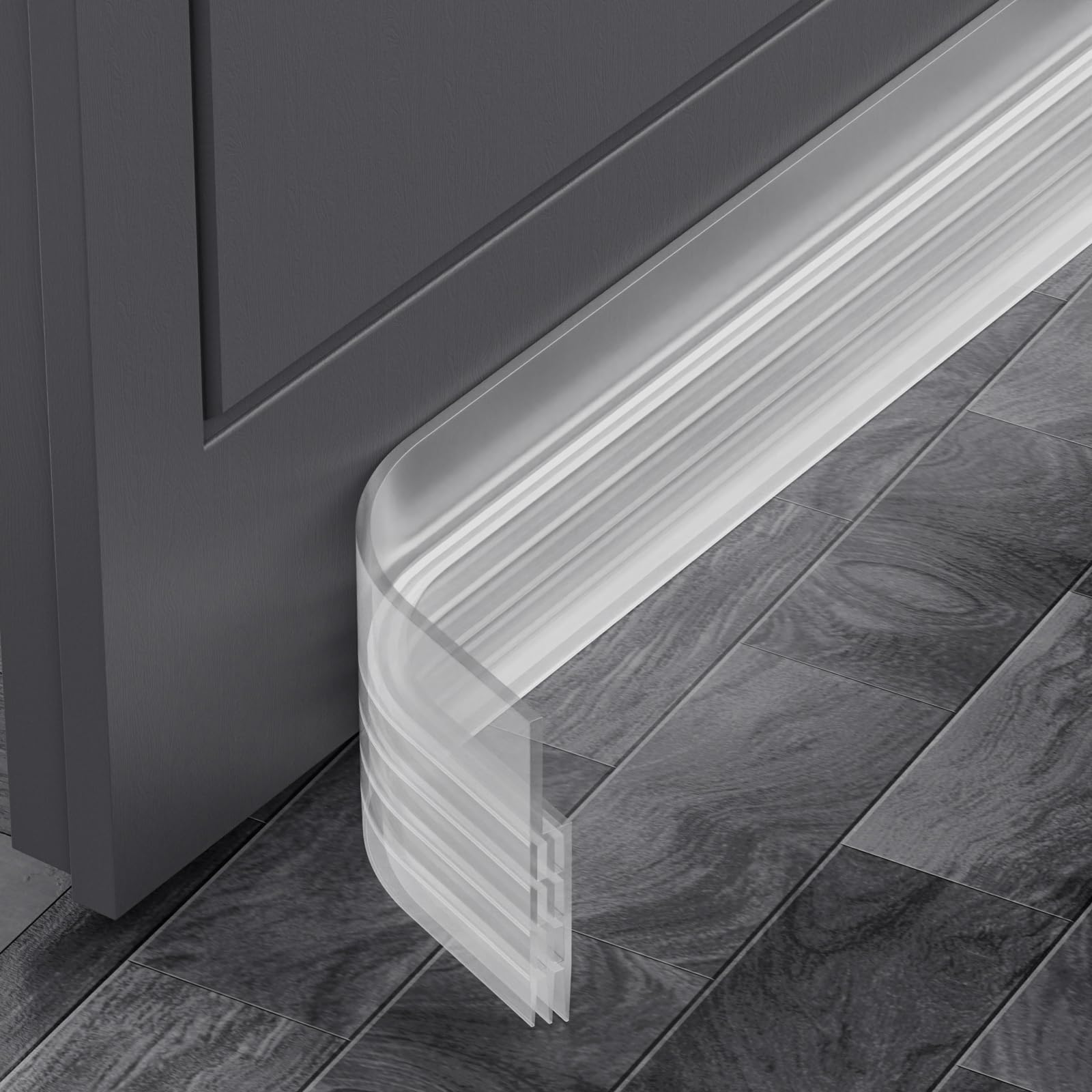 MARICATO Zugluftstopper Für Türen Türdichtung, Selbstklebende Türdichtung Unten für Zugluftstopper und Schallschutz, Energie sparen, KäLteschutz, Zuschneidbare Türdichtung selbstklebend, 5x100cm