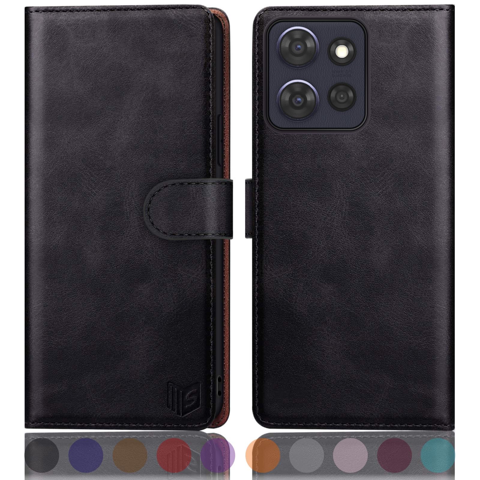 SUANPOT for Motorola Moto G Power 2025/G Play 2025 Wallet case with RFID Blocking Credit Card Holder Flip Book PU Leather Protective Cover Women Men