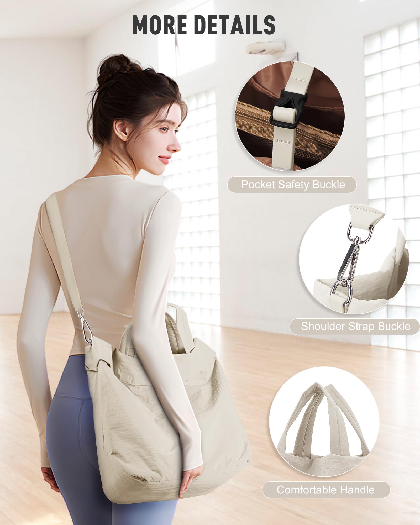 coofay Bolsa Deporte Mujer Bolso Mujer Bandolera Bolsos De Mujer Tote Bag Bolsa Gimnasio Bolso Shopper Mujer